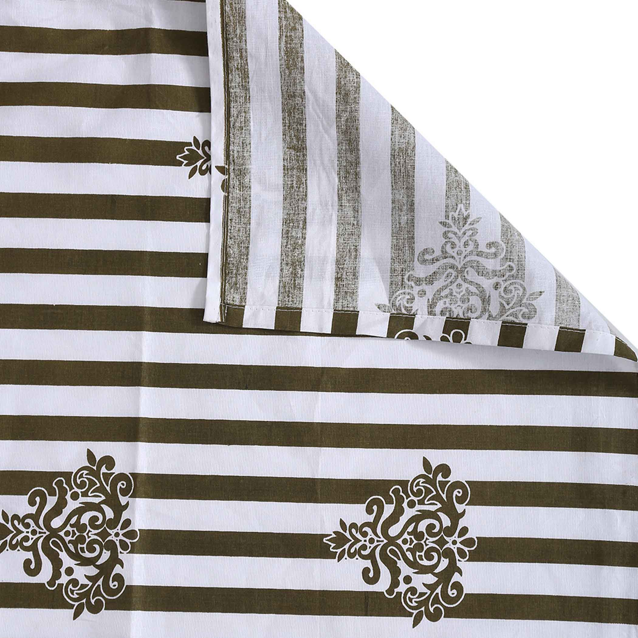 Regal Baroque Elegance 160TC Cotton Super King Bedsheet (108x108 Inches)