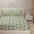 Spring Meadow - 160TC Pure Cotton Super King Bedsheet (108x108 Inches)