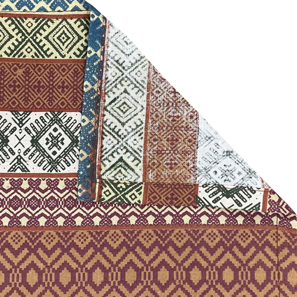 Brown Heritage - 160TC Pure Cotton Super King Bedsheet (108x108 Inches)