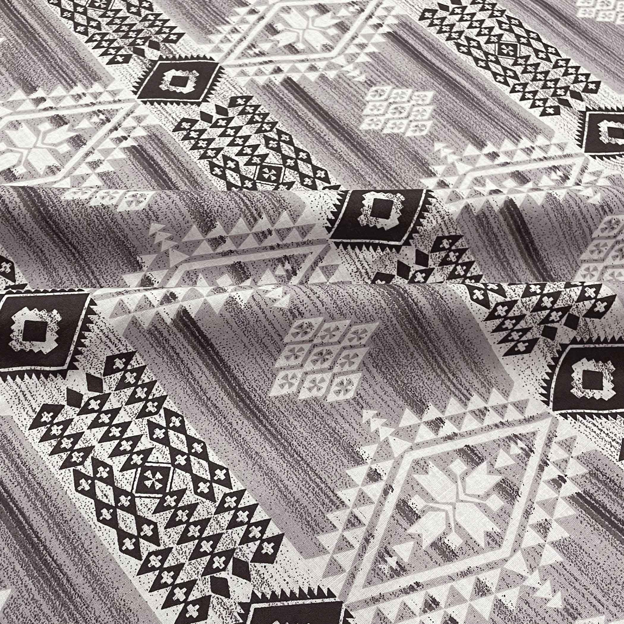 Purple Aztec - 160TC Pure Cotton Super King Bedsheet (108x108 Inches)