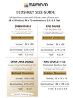 White Floral Printed 250 TC Cotton Super King Bedsheet with Matching 2 Pillow Covers (108x108 Inches)