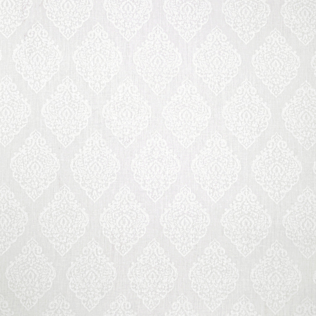 Soft Mist Diamond Cotton Super King Bedsheet with 2 Pillow Covers 250TC - Subtle Pastel White (108x108 inches)