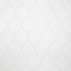 Soft Mist Diamond Cotton Super King Bedsheet with 2 Pillow Covers 250TC - Subtle Pastel White (108x108 inches)