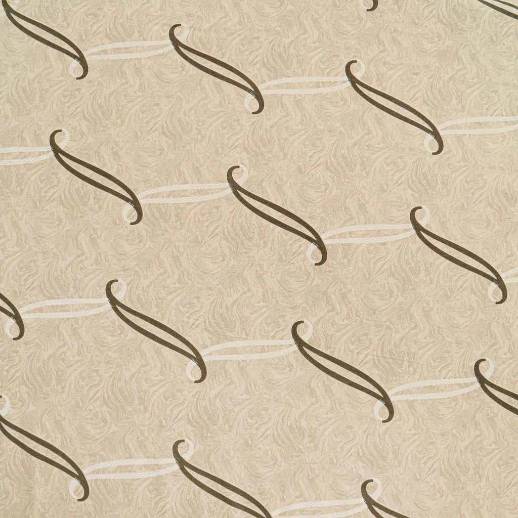 Cotton Super King Bedsheet with 2 Pillow Covers 250TC - Beige Geometric Pattern (108x108 inches)