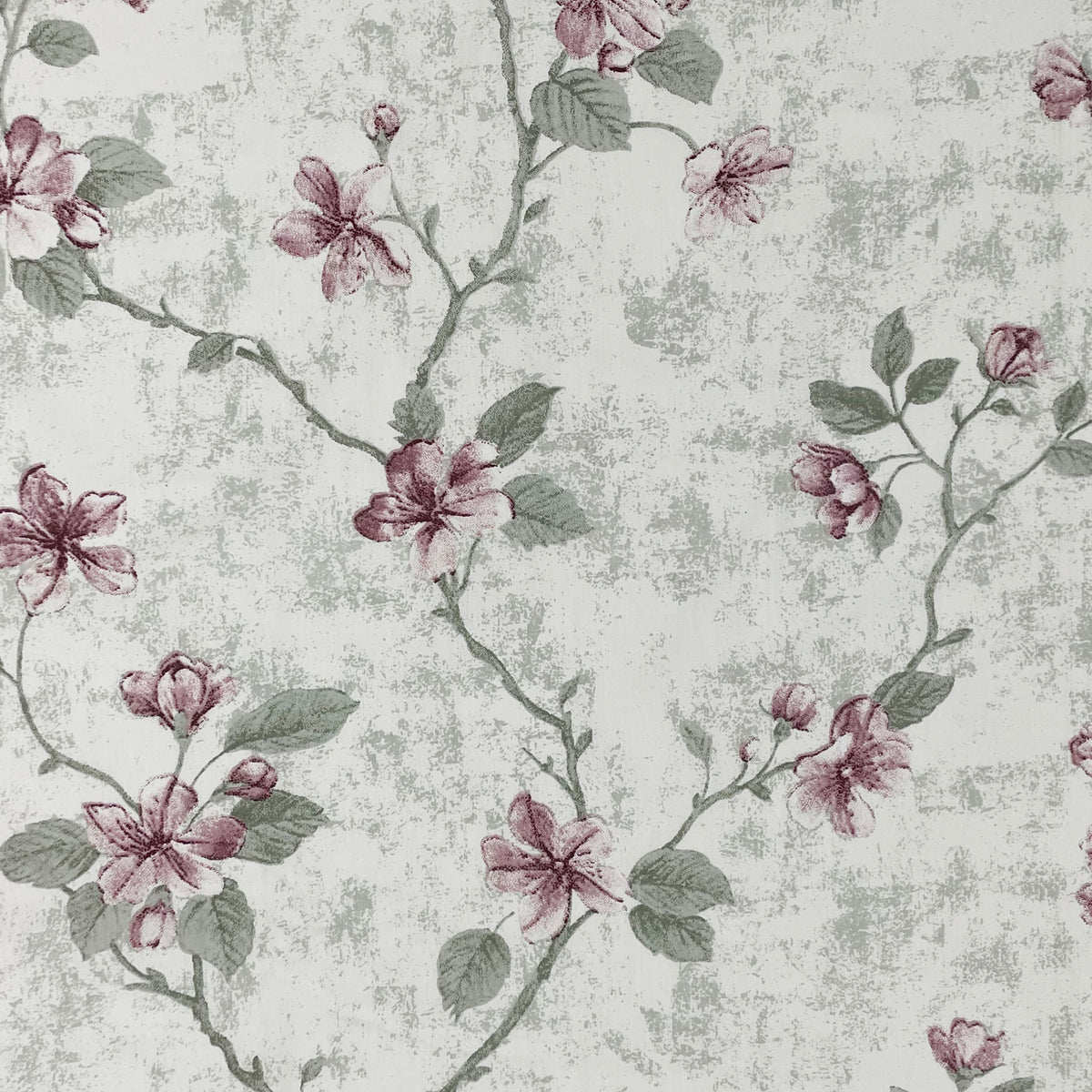 Ivory Blush Blossom Trails 240 TC Pure Cotton Bedsheet Set with Pillow Cover
