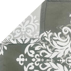 Silver Damask Grey 200 TC Blended Cotton Bedsheet Set with Pillow Cover