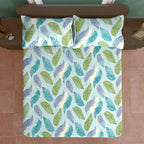 Aqua Canopy 200 TC Blended Cotton Bedsheet Set with Pillow Cover