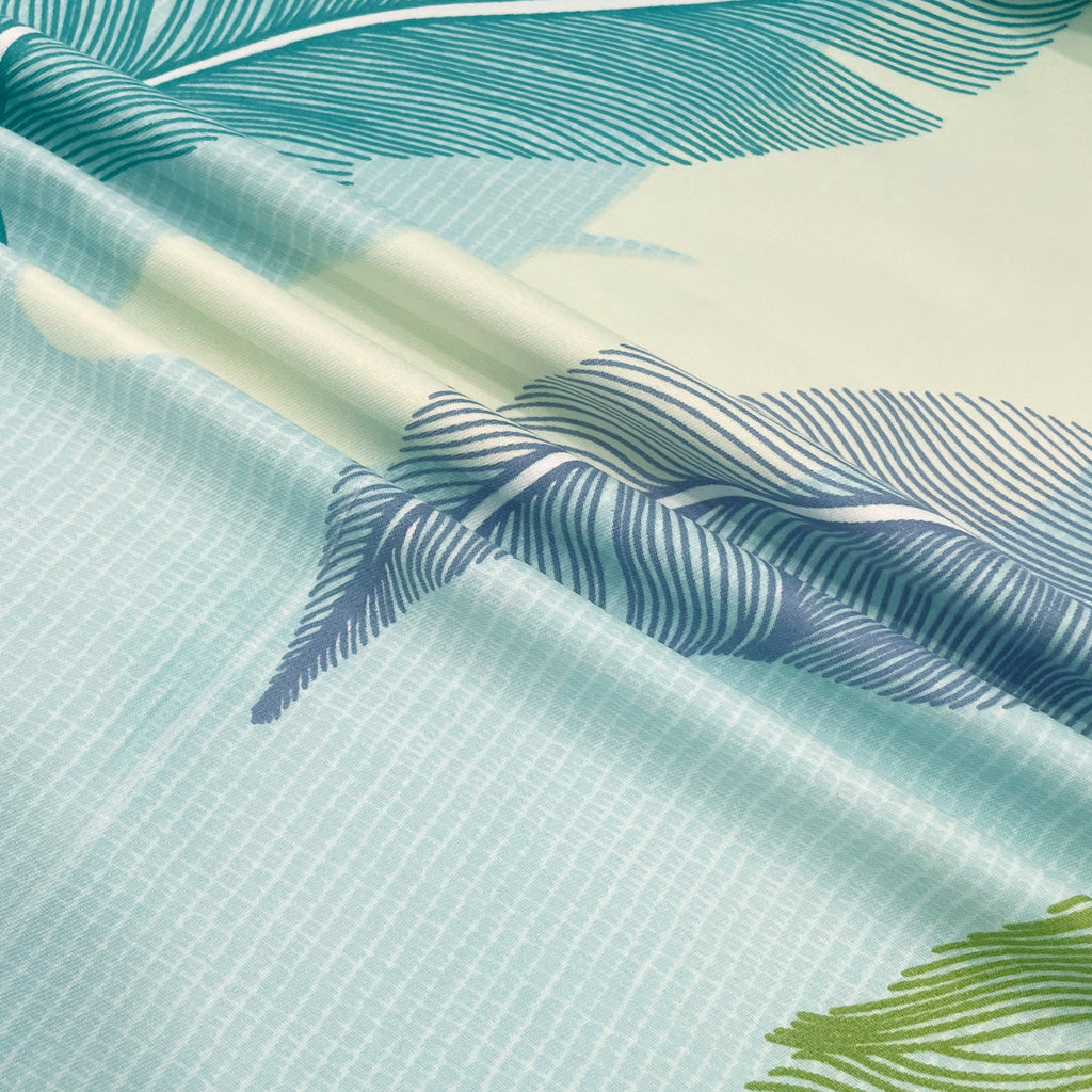 Aqua Canopy 200 TC Blended Cotton Bedsheet Set with Pillow Cover
