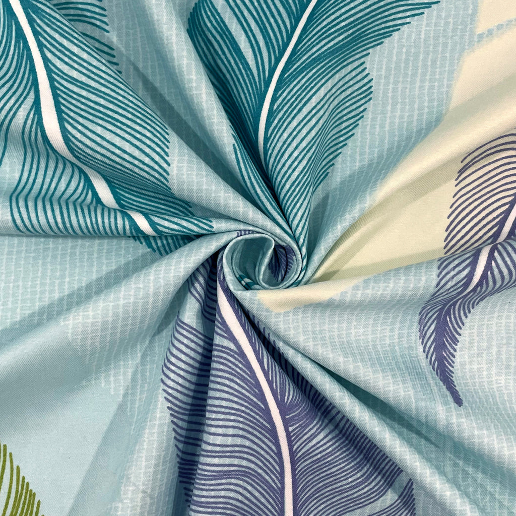 Aqua Canopy 200 TC Blended Cotton Bedsheet Set with Pillow Cover