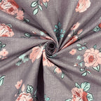 Petite Rose Mauve 200 TC Blended Cotton Bedsheet Set with Pillow Cover