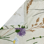 Meadow Whisper Ivory 200 TC Blended Cotton Bedsheet Set with Pillow Cover