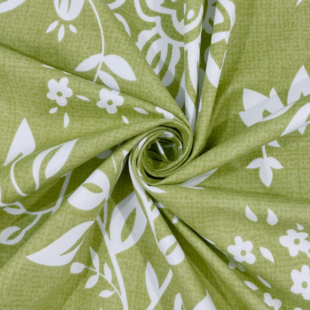 Olive Heritage 200 TC Blended Cotton Bedsheet Set with Pillow Cover