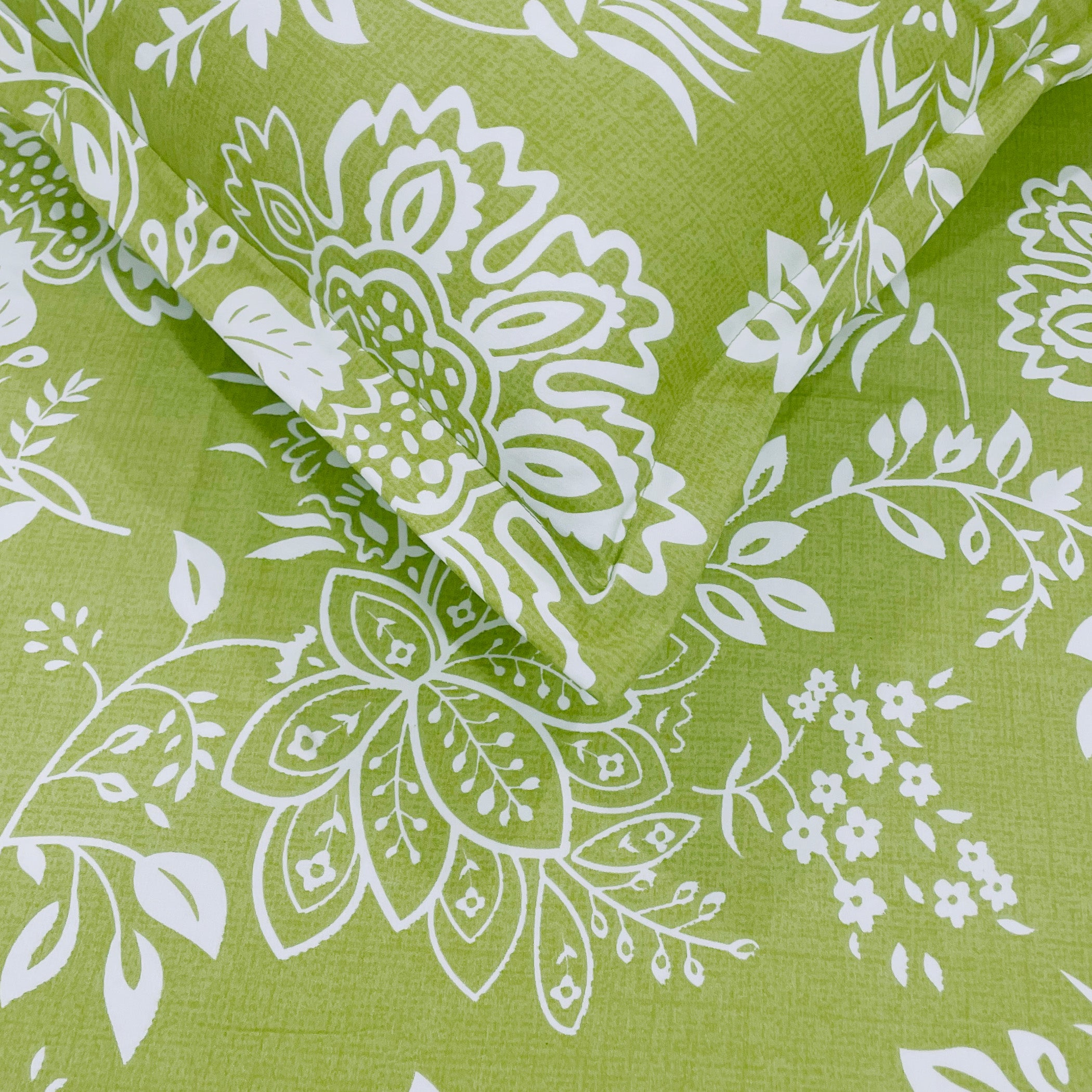 Olive Heritage 200 TC Blended Cotton Bedsheet Set with Pillow Cover