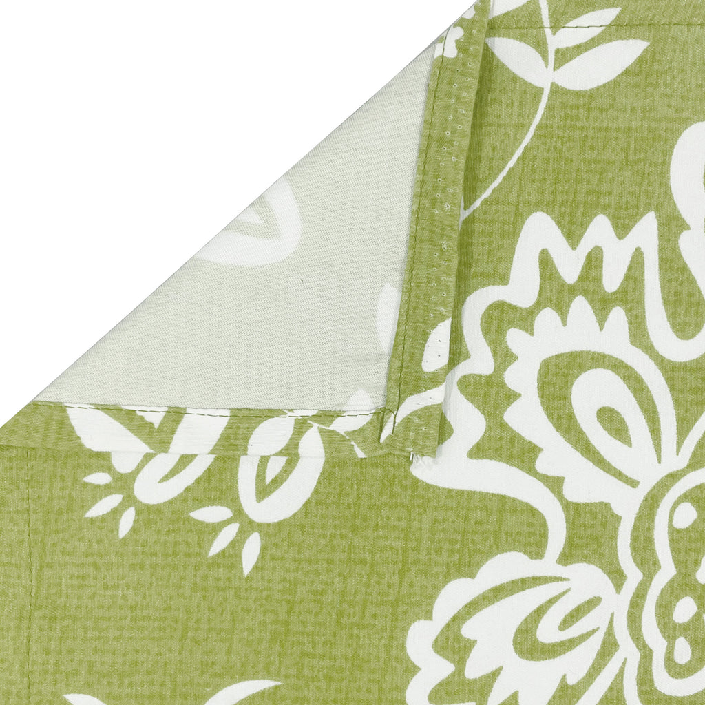 Olive Heritage 200 TC Blended Cotton Bedsheet Set with Pillow Cover