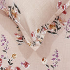 Blush Sprig Beige 200 TC Blended Cotton Bedsheet Set with Pillow Cover
