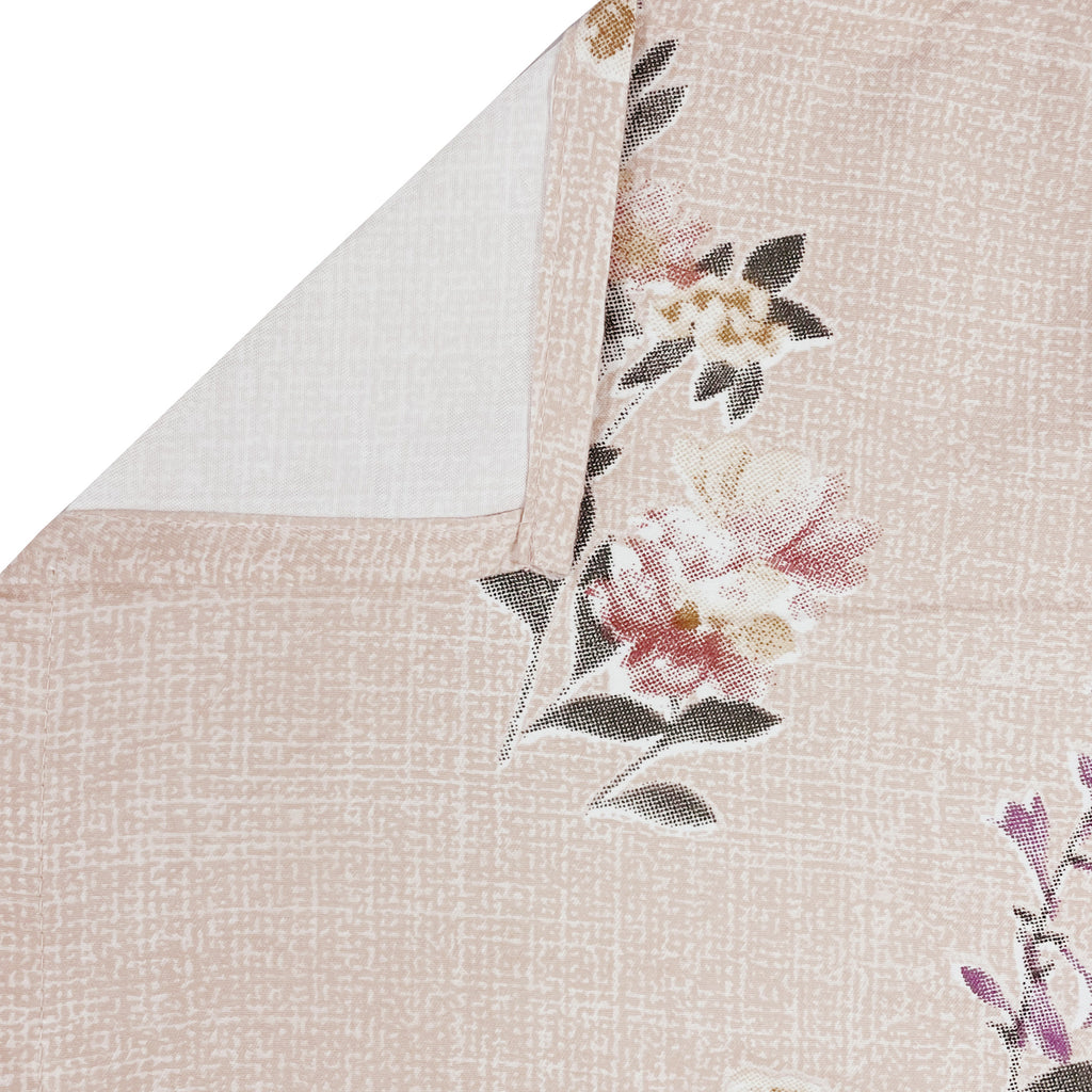 Blush Sprig Beige 200 TC Blended Cotton Bedsheet Set with Pillow Cover