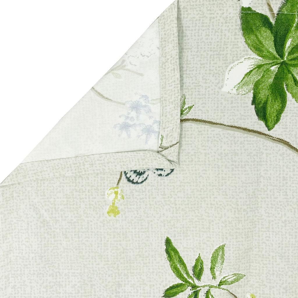 Garden Vine Ivory 200 TC Blended Cotton Bedsheet Set with Pillow Cover