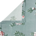 Rose Meadow Sage Green 200 TC Blended Cotton Bedsheet Set with Pillow Cover