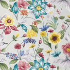 Botanical Bloom Multicolour 200 TC Blended Cotton Bedsheet Set with Pillow Cover