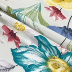 Botanical Bloom Multicolour 200 TC Blended Cotton Bedsheet Set with Pillow Cover