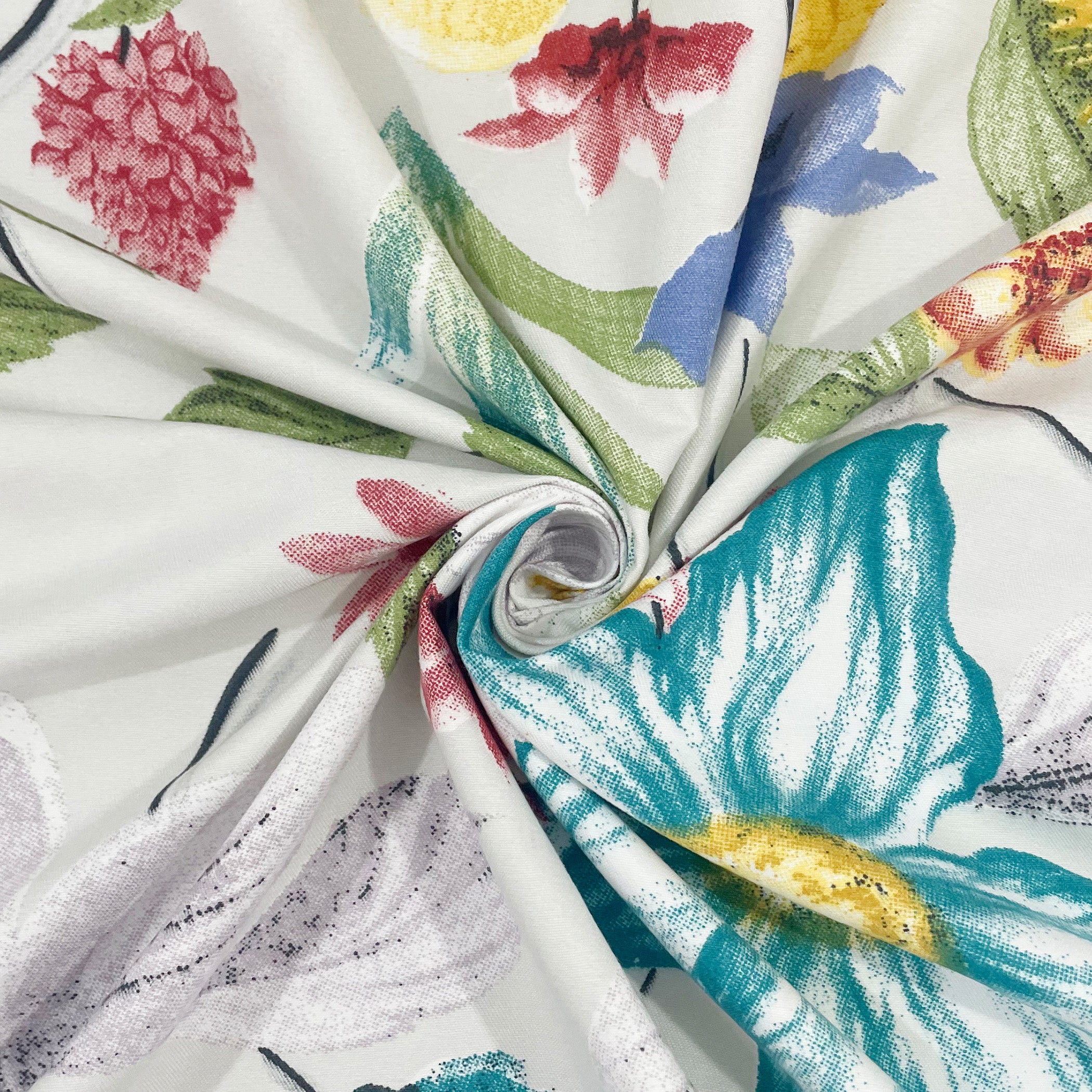 Botanical Bloom Multicolour 200 TC Blended Cotton Bedsheet Set with Pillow Cover