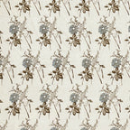 Ivory Meadow Sketch 144 TC Pure Cotton Bedsheet Set with Pillow Cover