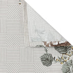 Brown Flora - 210TC Pure Cotton King Fitted Bedsheet (72x78x10 Inches)