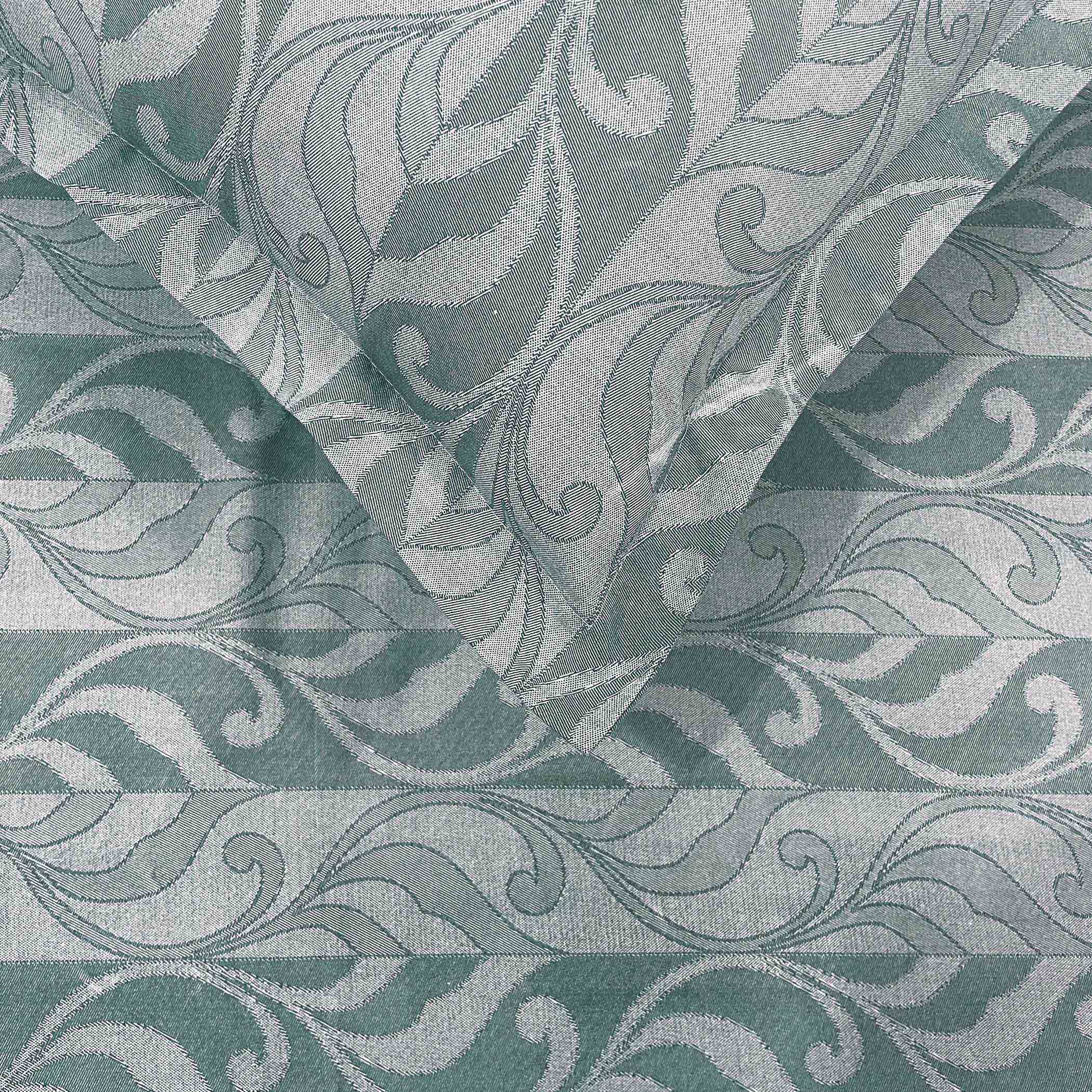 Heather Fern - 210TC Blue Cotton King Fitted Bedsheet (72x78x10 Inches)