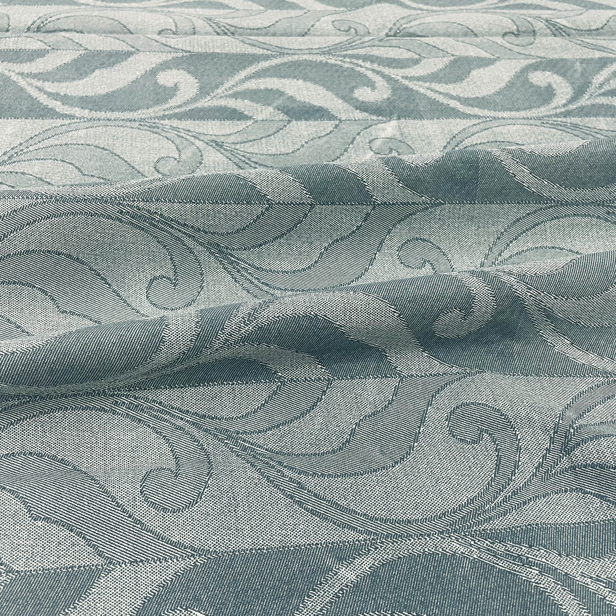 Heather Fern - 210TC Blue Cotton King Fitted Bedsheet (72x78x10 Inches)