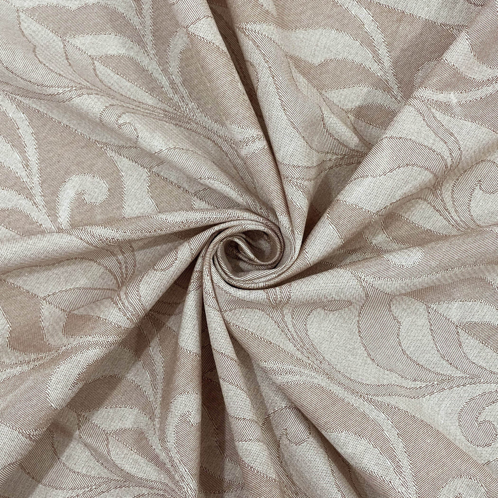 Peach Fern - 210TC Pure Cotton King Fitted Bedsheet (72x78x10 Inches)