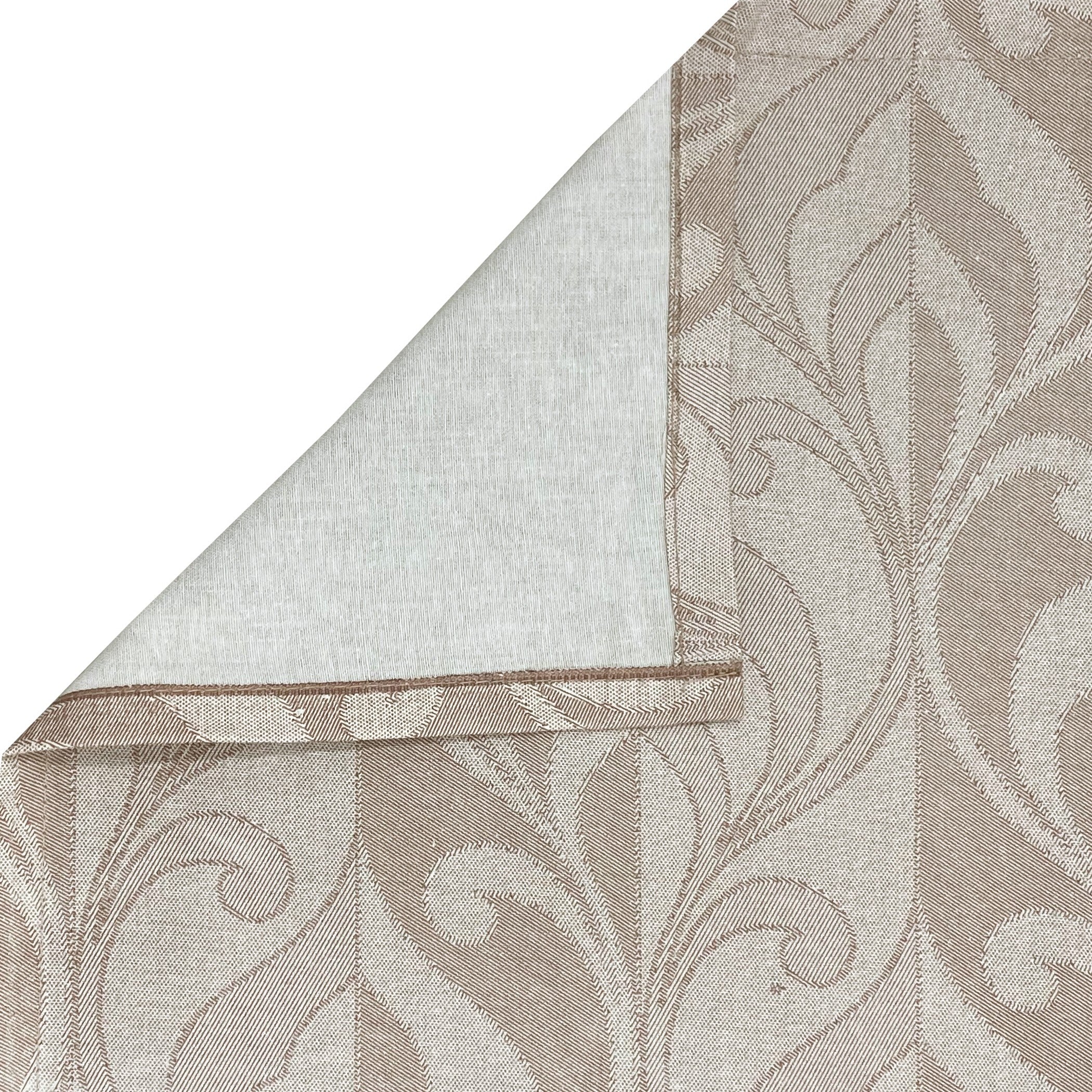 Peach Fern - 210TC Pure Cotton King Fitted Bedsheet (72x78x10 Inches)