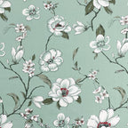 Aqua Spring - 210TC Pure Cotton King Fitted Bedsheet (72x78x10 Inches)