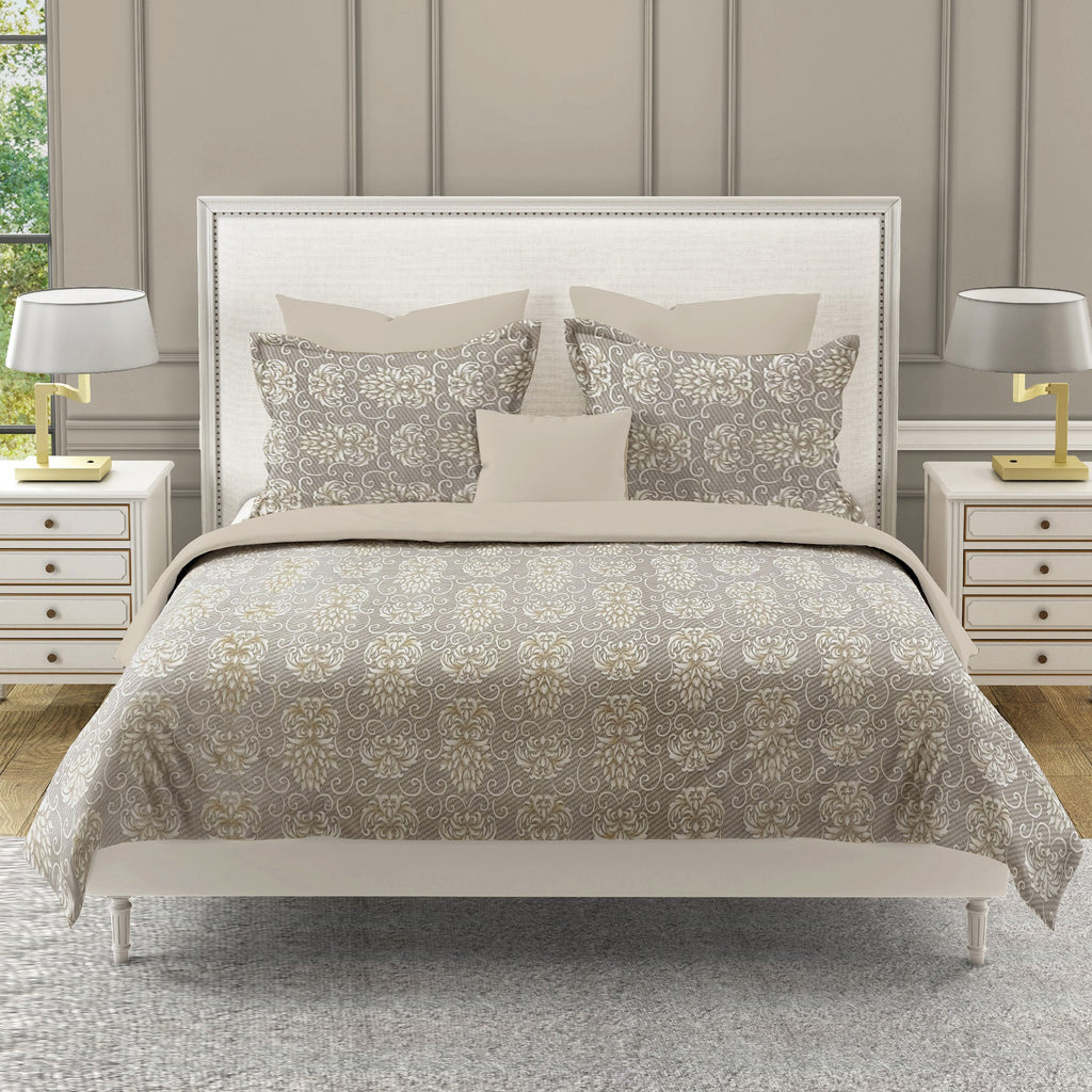 Brown Swirl - 210TC Pure Cotton King Fitted Bedsheet (72x78x10 Inches)