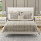 Brown Swirl - 210TC Pure Cotton King Fitted Bedsheet (72x78x10 Inches)