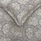 Brown Swirl - 210TC Pure Cotton King Fitted Bedsheet (72x78x10 Inches)