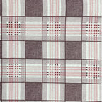 Pink Grid - 210TC Pure Cotton Queen Fitted Bedsheet (60x73x10 Inches)