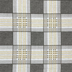 Bee Grid - 210TC Pure Cotton Queen Fitted Bedsheet (60x73x10 Inches)