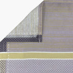 Lavender Squares - 210TC Pure Cotton Queen Fitted Bedsheet (60x73x10 Inches)