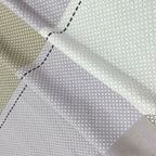 Lavender Squares - 210TC Pure Cotton Queen Fitted Bedsheet (60x73x10 Inches)