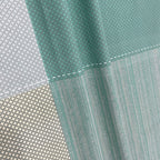 Teal Squares - 210TC Pure Cotton King Fitted Bedsheet (72x78x10 Inches)