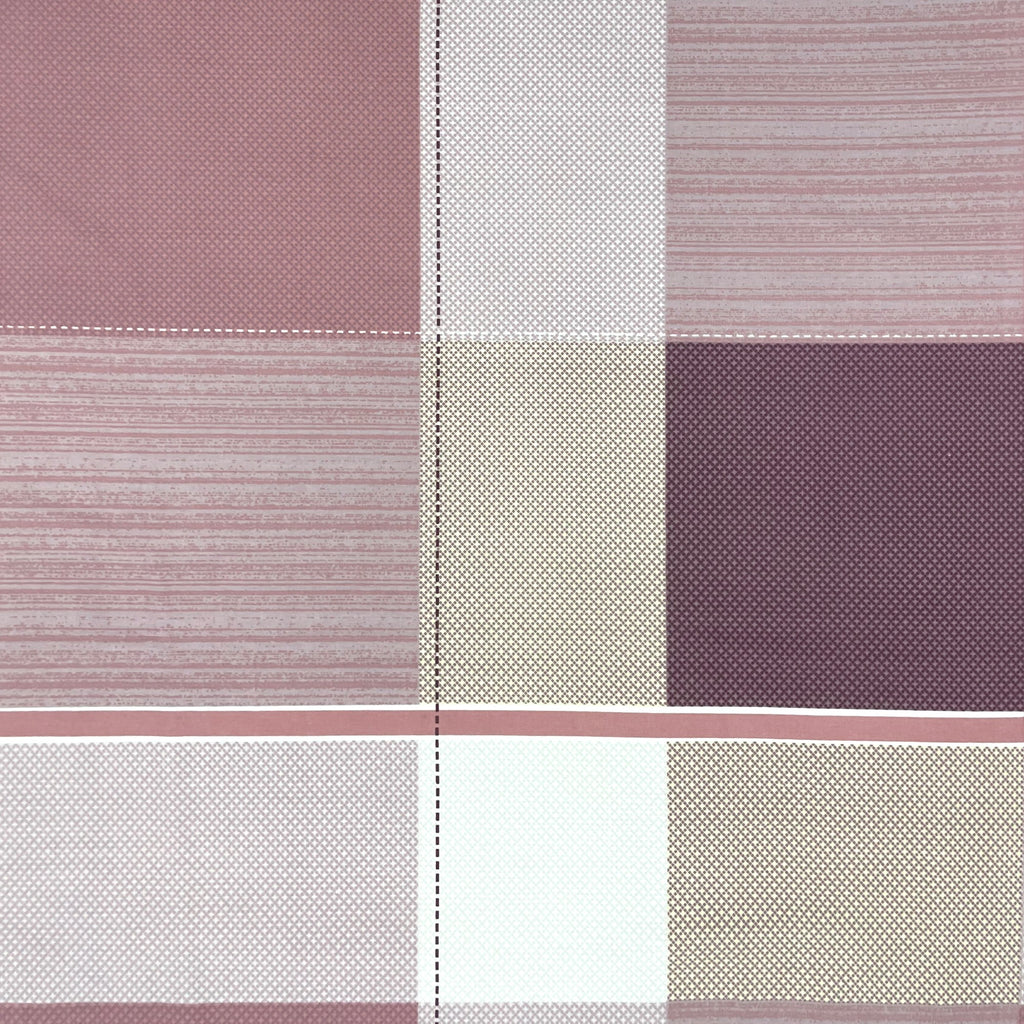Pink Squares - 210TC Pure Cotton King Fitted Bedsheet (72x78x10 Inches)