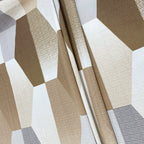Beige Hex - 210TC Pure Cotton Queen Fitted Bedsheet (60x73x10 Inches)