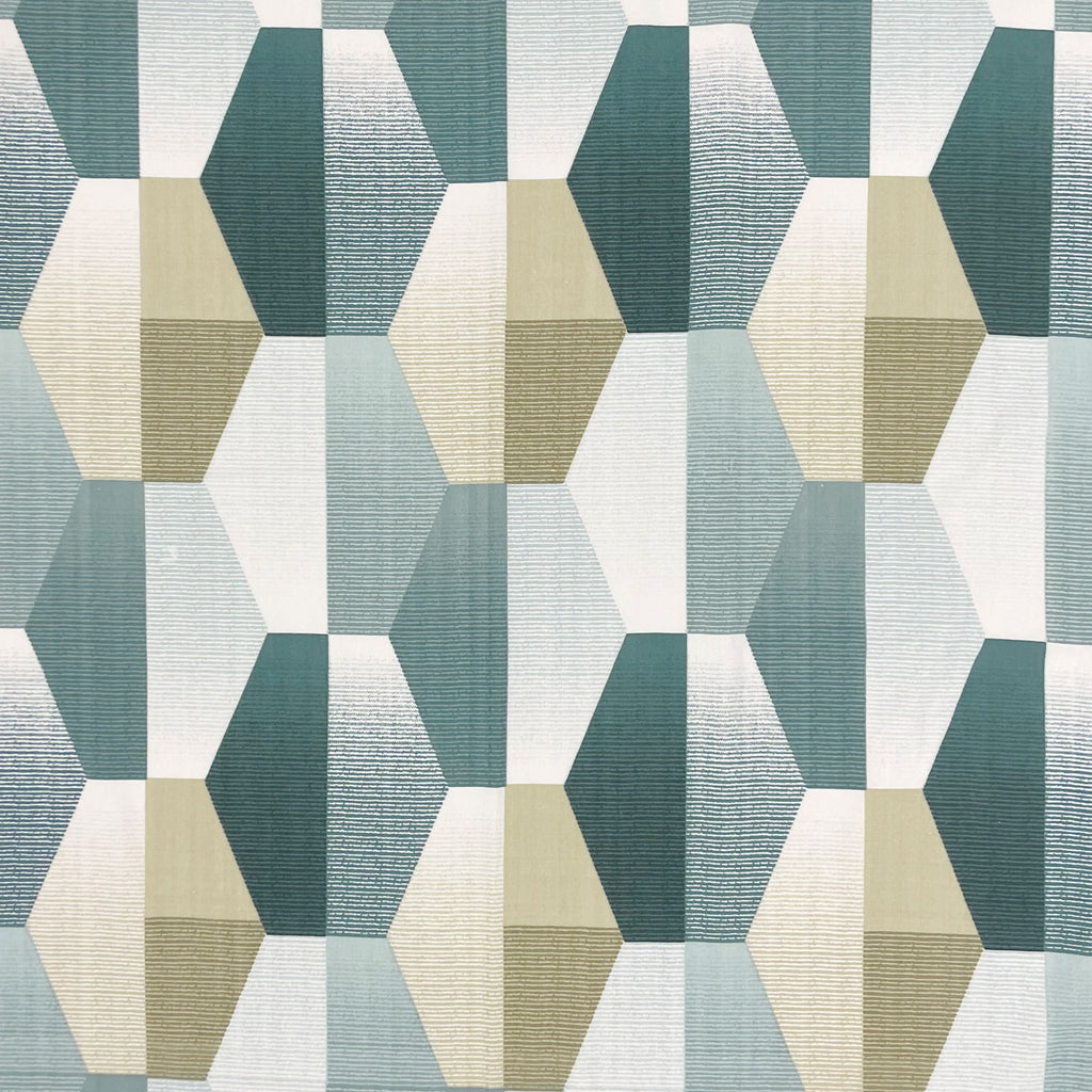 Teal Hex - 210TC Pure Cotton Queen Fitted Bedsheet (60x73x10 Inches)