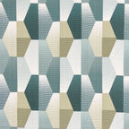Teal Hex - 210TC Pure Cotton Queen Fitted Bedsheet (60x73x10 Inches)