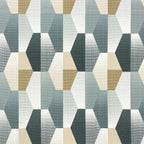 Grey Hex - 210TC Pure Cotton Single Fitted Bedsheet (36 x 78 x 10 Inches)