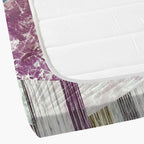 Magenta Matrix - 210TC Pure Cotton King Fitted Bedsheet (72x78x10 Inches)