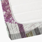 Magenta Matrix - 210TC Pure Cotton Queen Fitted Bedsheet (60x73x10 Inches)