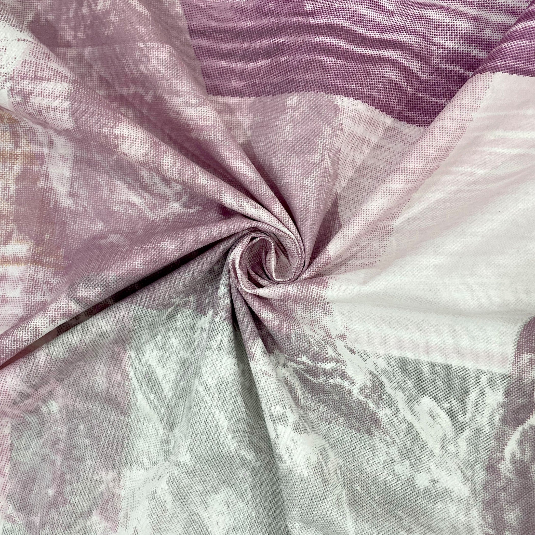 Magenta Matrix - 210TC Pure Cotton Queen Fitted Bedsheet (60x73x10 Inches)