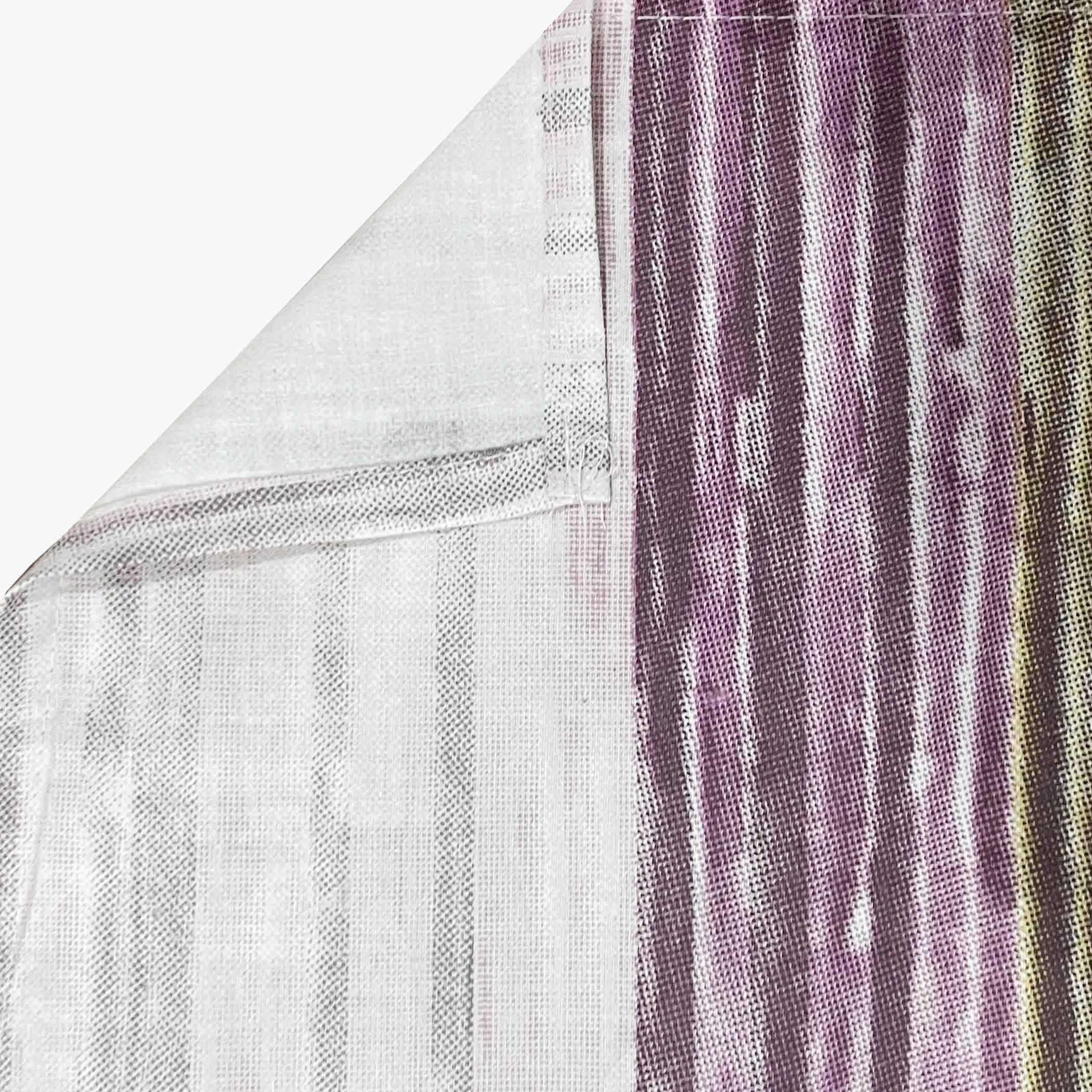 Magenta Matrix - 210TC Pure Cotton King Fitted Bedsheet (72x78x10 Inches)