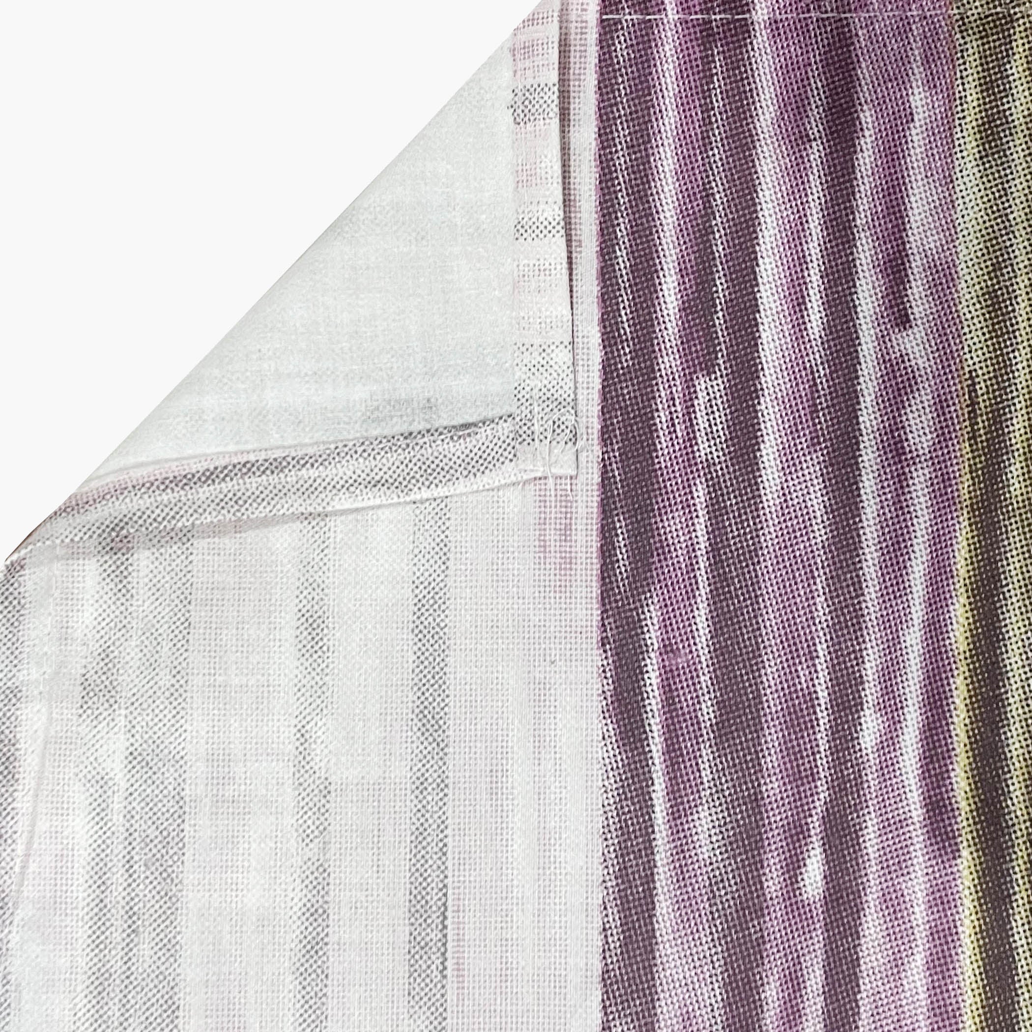 Magenta Matrix - 210TC Pure Cotton Queen Fitted Bedsheet (60x73x10 Inches)